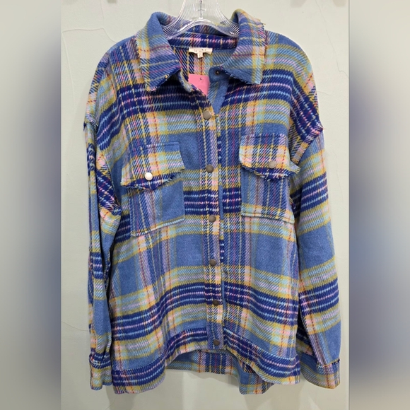 LA MIEL Plaid Shacket - Picture 5 of 7